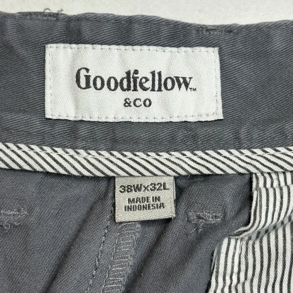 Goodfellow & Co The Every Wear Chino Straight Recto Pants Gray‎ Men Size 38x32